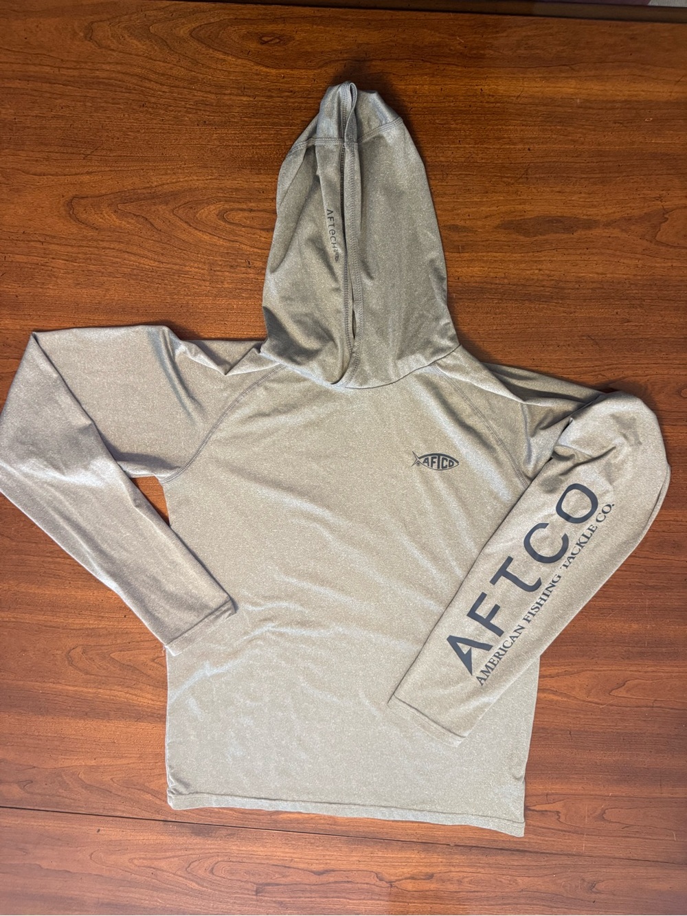 Aftco Youth Samurai Hood Performance LS Shirt | Medium | Grey